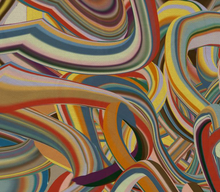Original Art Deco Abstract Digital by Czar Catstick
