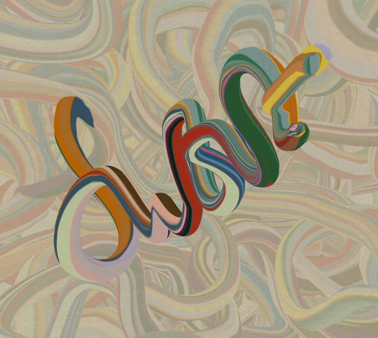 Original Art Deco Abstract Digital by Czar Catstick