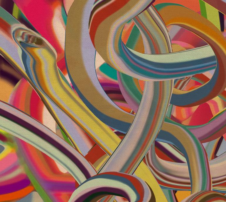 Original Art Deco Abstract Digital by Czar Catstick