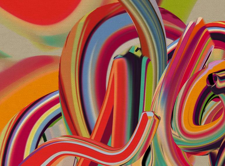 Original Abstract Expressionism Abstract Digital by Czar Catstick