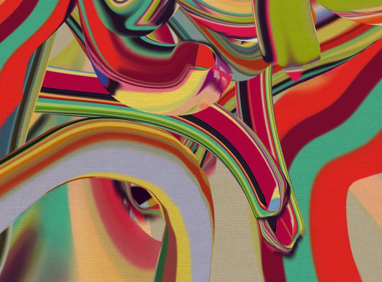 Original Abstract Expressionism Abstract Digital by Czar Catstick