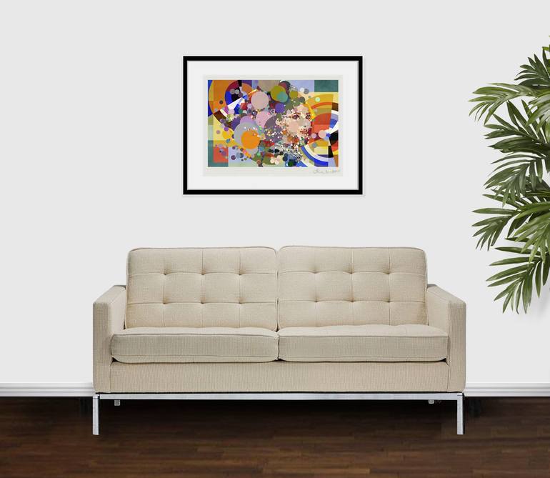 Original Abstract Expressionism People Printmaking by Czar Catstick