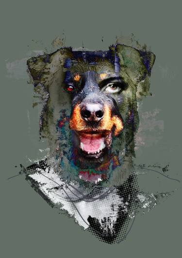 Print of Dogs Digital by Czar Catstick