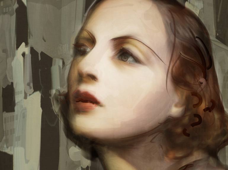 Original Art Deco Portrait Printmaking by Czar Catstick