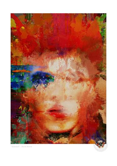 Print of Abstract Expressionism Pop Culture/Celebrity Mixed Media by Czar Catstick