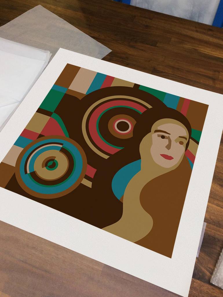 Original Art Deco Women Mixed Media by Czar Catstick