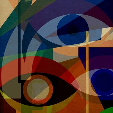 Original Art Deco Abstract Mixed Media by Czar Catstick
