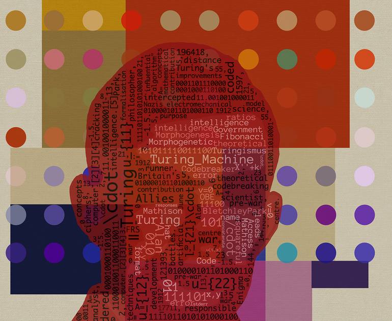 Original Abstract Science/Technology Mixed Media by Czar Catstick