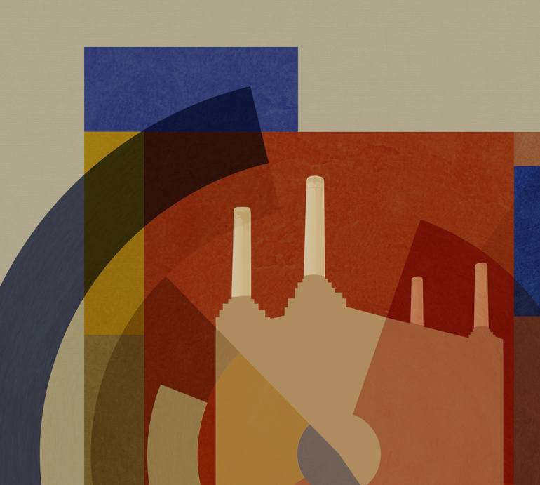 Original Abstract Cities Digital by Czar Catstick