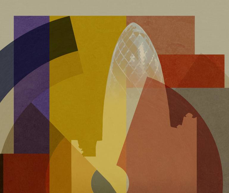 Original Abstract Cities Digital by Czar Catstick