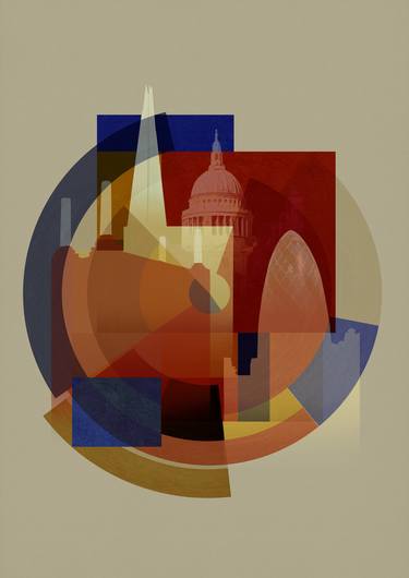 Print of Abstract Cities Digital by Czar Catstick