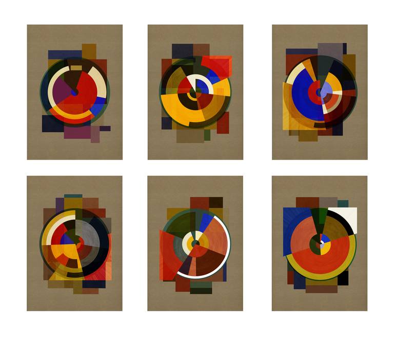 Original Abstract Geometric Digital by Czar Catstick
