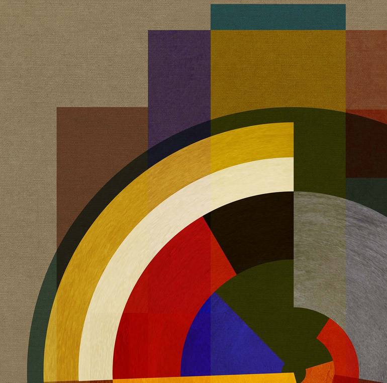 Original Abstract Geometric Digital by Czar Catstick