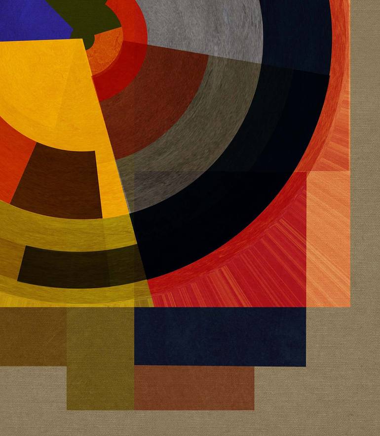 Original Abstract Geometric Digital by Czar Catstick