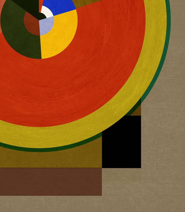 Original Abstract Geometric Digital by Czar Catstick