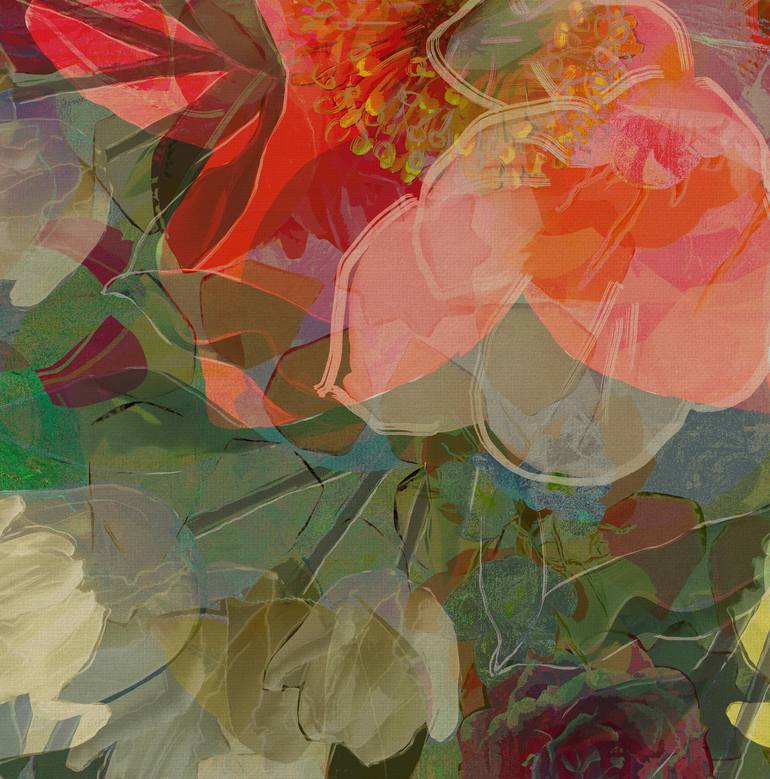 Original Abstract Garden Digital by Czar Catstick