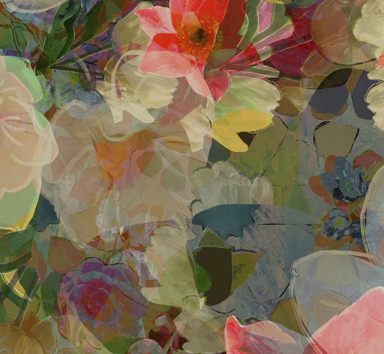 Original Abstract Garden Digital by Czar Catstick