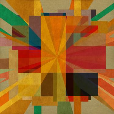 Original Art Deco Abstract Digital by Czar Catstick