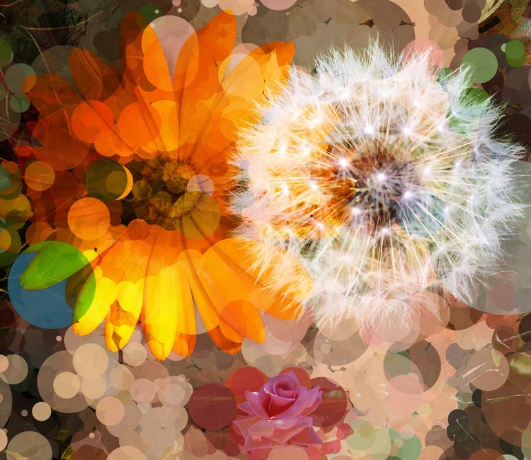 Original Abstract Botanic Digital by Czar Catstick