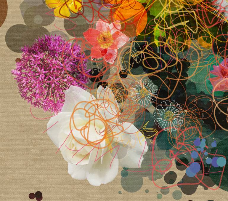 Original Abstract Expressionism Botanic Digital by Czar Catstick