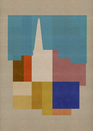 Print of Abstract Architecture Printmaking by Czar Catstick