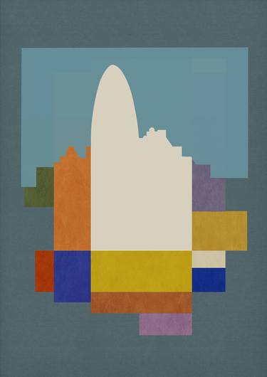 Print of Abstract Cities Printmaking by Czar Catstick