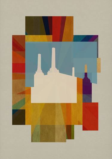 Print of Art Deco Cities Printmaking by Czar Catstick