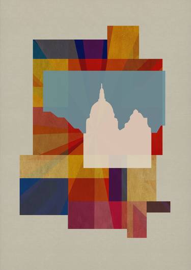 Print of Abstract Cities Printmaking by Czar Catstick