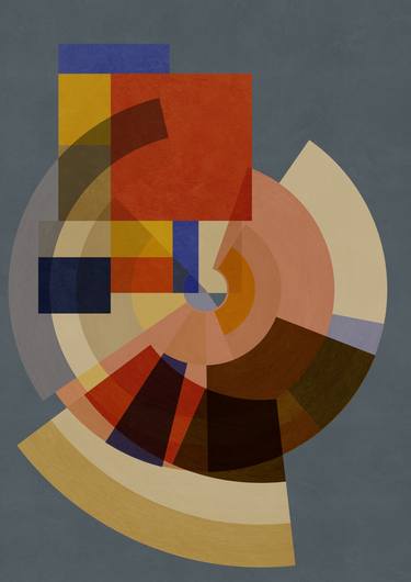 Print of Abstract Geometric Printmaking by Czar Catstick