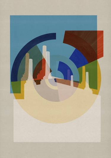 Print of Abstract Architecture Printmaking by Czar Catstick