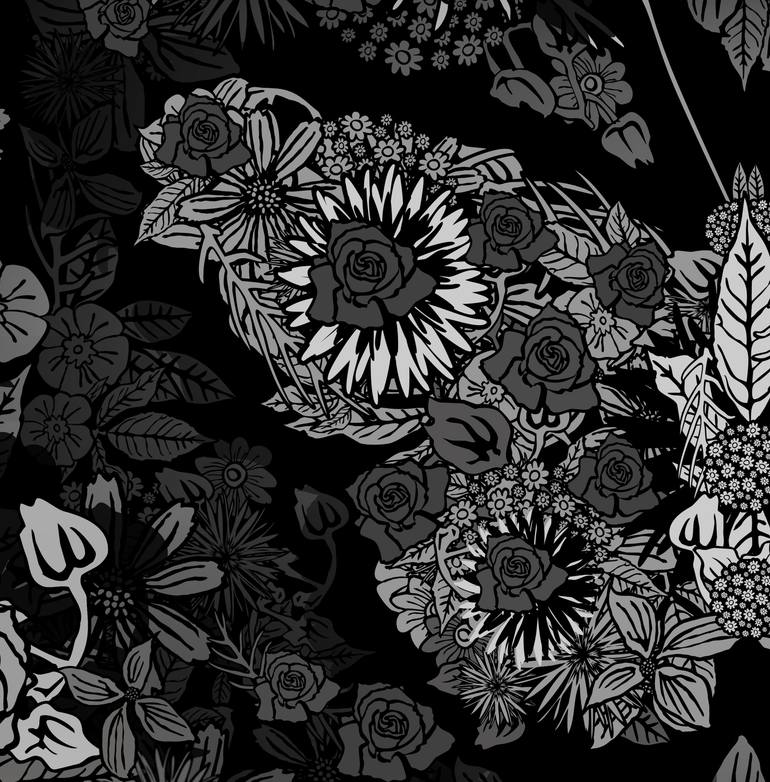 Original Abstract Nature Printmaking by Czar Catstick