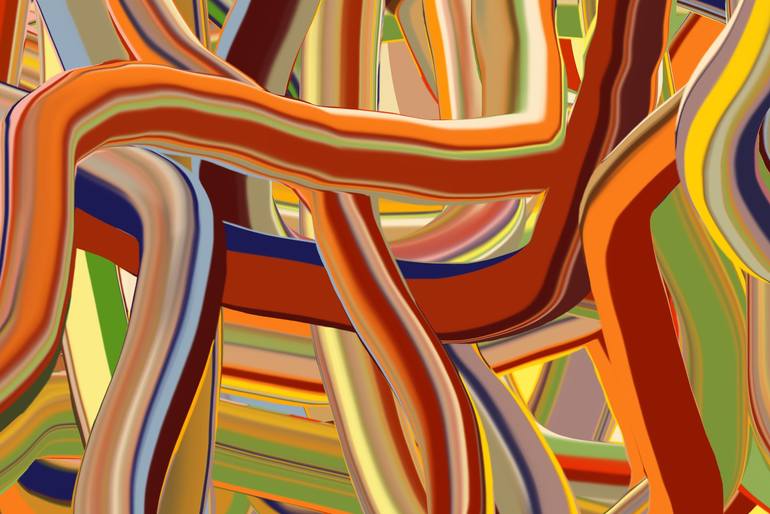 Original Abstract Expressionism Abstract Digital by Czar Catstick
