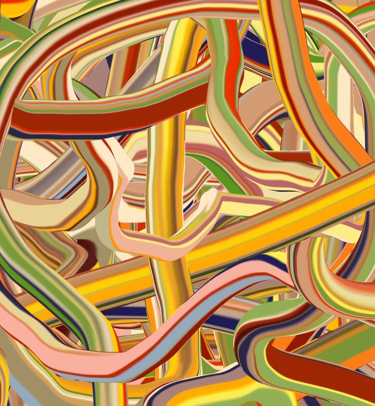 Original Abstract Expressionism Abstract Digital by Czar Catstick