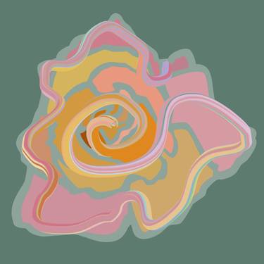 Print of Abstract Floral Digital by Czar Catstick