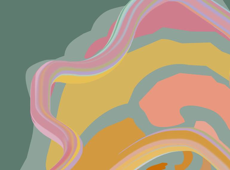 Original Abstract Floral Digital by Czar Catstick