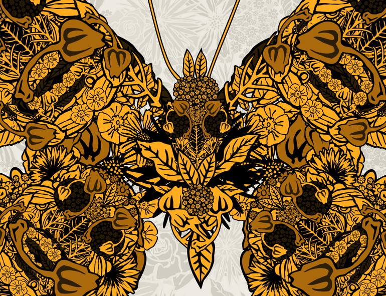 Original Abstract Nature Printmaking by Czar Catstick