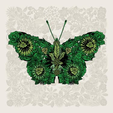 Butterfly Green - Monoprint thumb