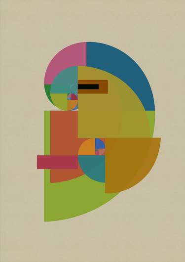 Original Cubism Abstract Mixed Media by Czar Catstick