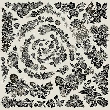 Print of Floral Printmaking by Czar Catstick