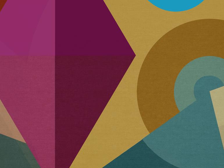 Original Abstract Geometric Digital by Czar Catstick