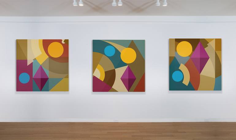 Original Abstract Geometric Digital by Czar Catstick