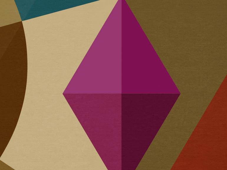 Original Abstract Geometric Digital by Czar Catstick