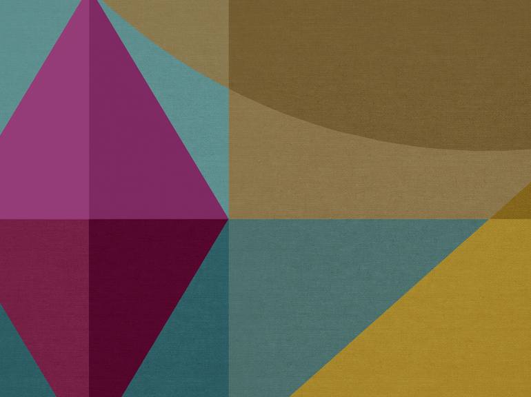 Original Abstract Geometric Digital by Czar Catstick