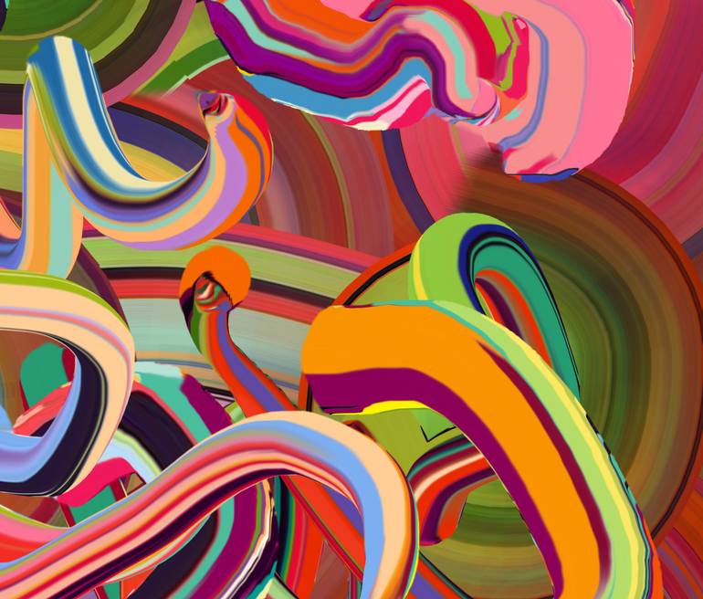 Original Abstract Expressionism Abstract Digital by Czar Catstick