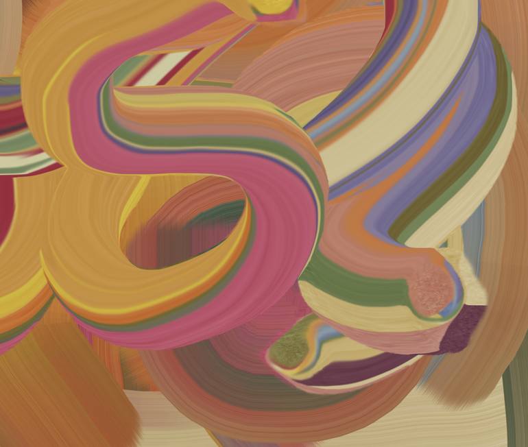 Original Abstract Expressionism Abstract Digital by Czar Catstick