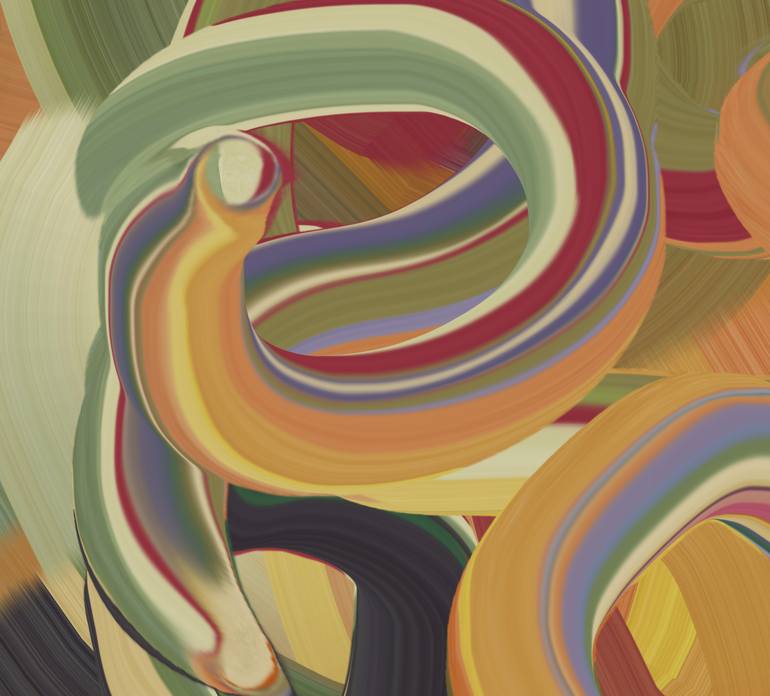 Original Abstract Expressionism Abstract Digital by Czar Catstick