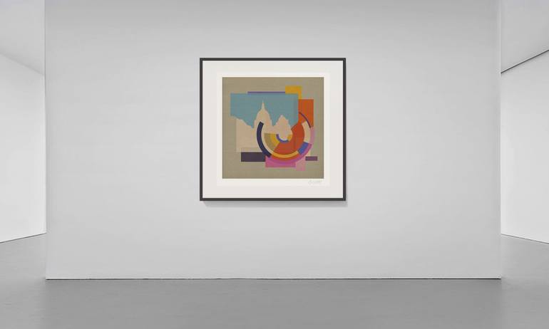 Original Abstract Cities Mixed Media by Czar Catstick