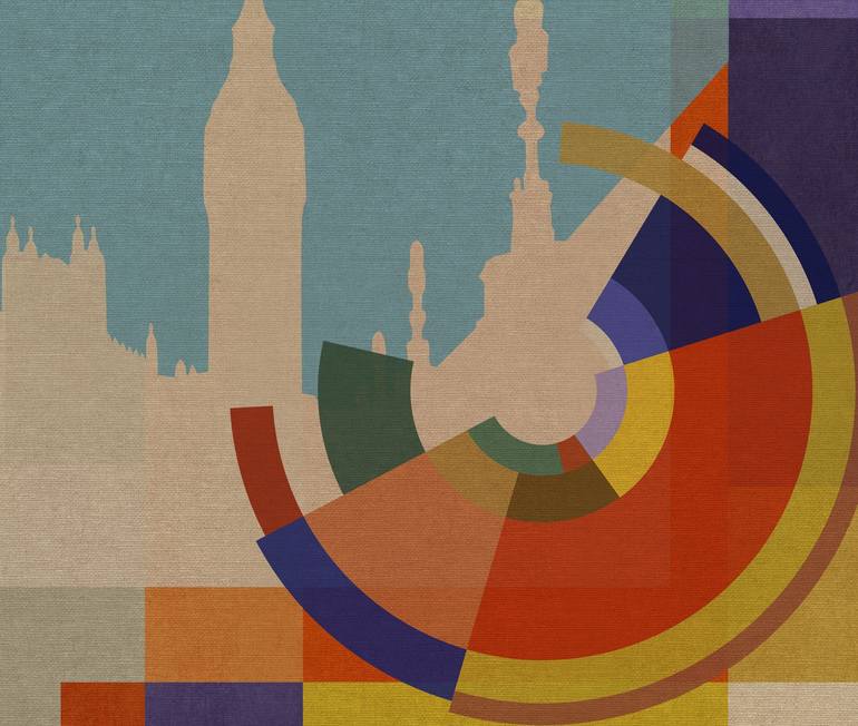 Original Art Deco Cities Digital by Czar Catstick