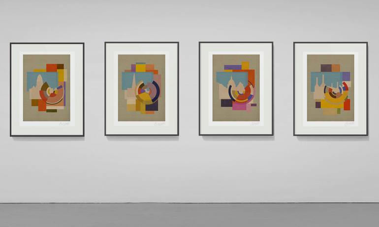 Original Abstract Cities Digital by Czar Catstick