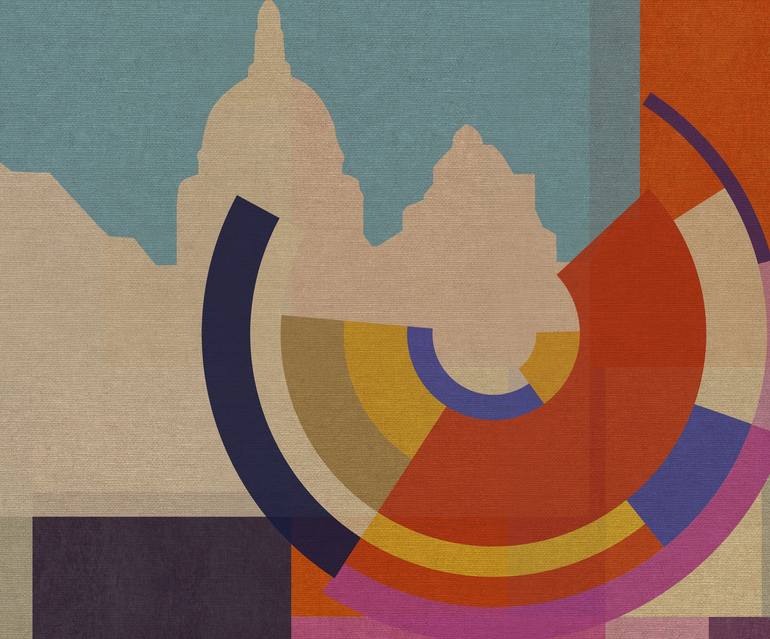 Original Abstract Cities Digital by Czar Catstick